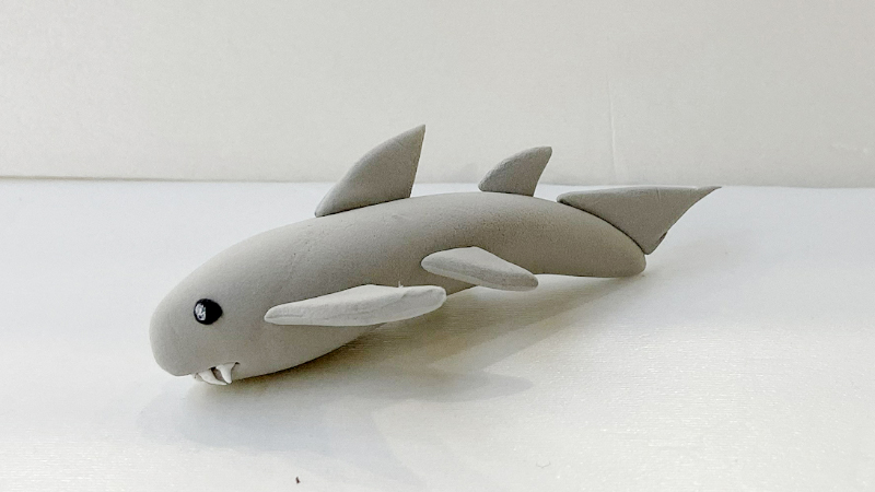 鲨鱼橡皮泥手工制作图片